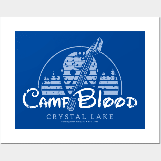 Camp Blood Crystal Lake Wall Art by SaltyCult